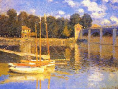 Claude Monet Le Pont d'Argenteuil oil painting picture